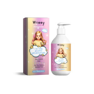 Wiieey 2-in-1 Kids Shampoo & Body Wash for Dry Hair and Scalp Care