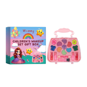 Wiieey Kids Makeup Set - Play Lipstick, Eyeshadow & Blush for Girls