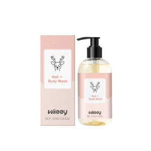 Wiieey Gentle 2-in-1 Kids Shampoo & Body Wash with Fine Foam