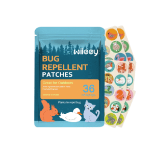 Wiieey Kids Mosquito Repellent Patches - Gentle Herbal Waterproof Protection