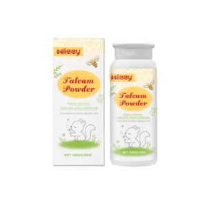 Wiieey Talcum Powder for Infants & Toddlers: Low-Dust, Absorbs Sweat, Keeps Skin Dry