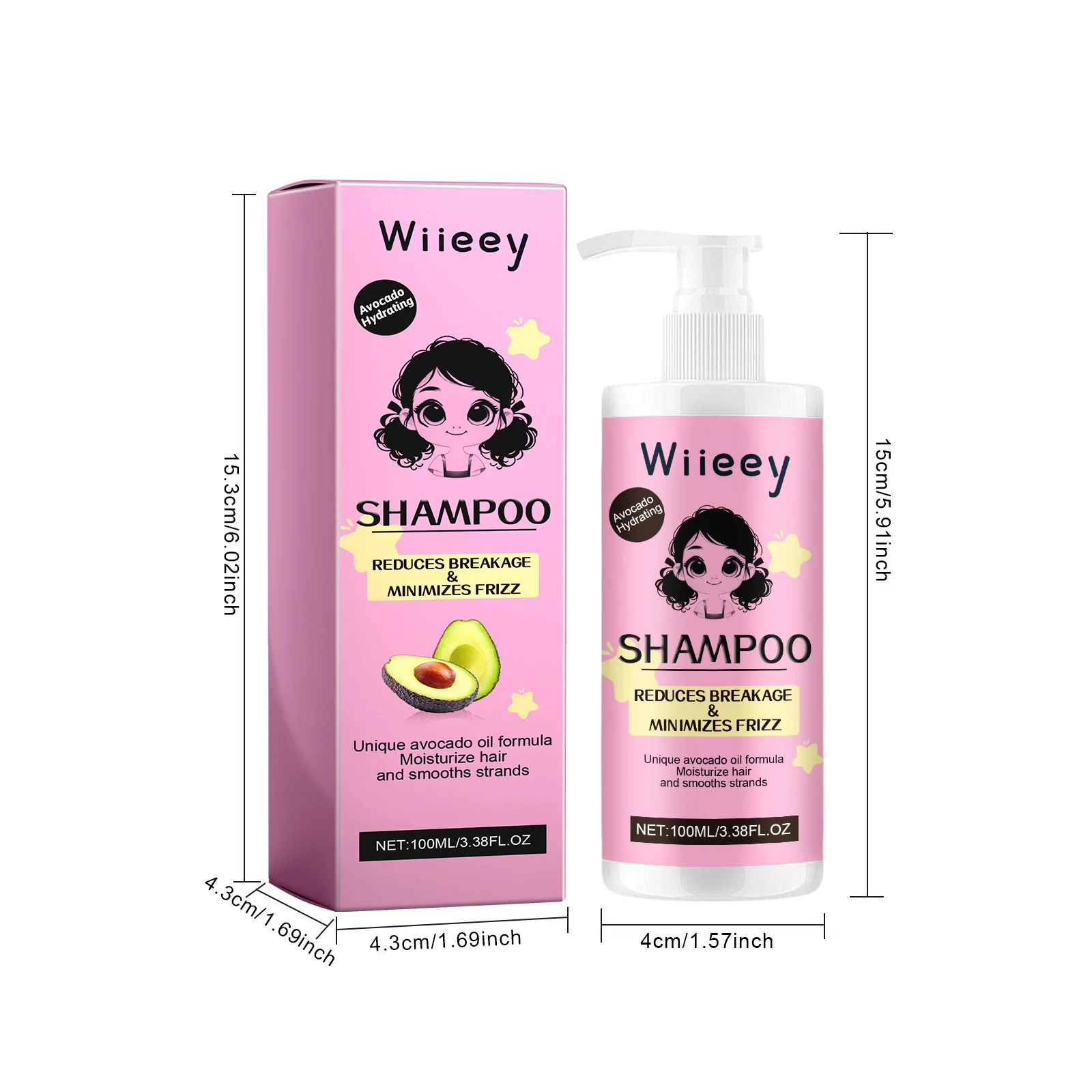 wiieey avocado hair care shampoo WI HX 024 341