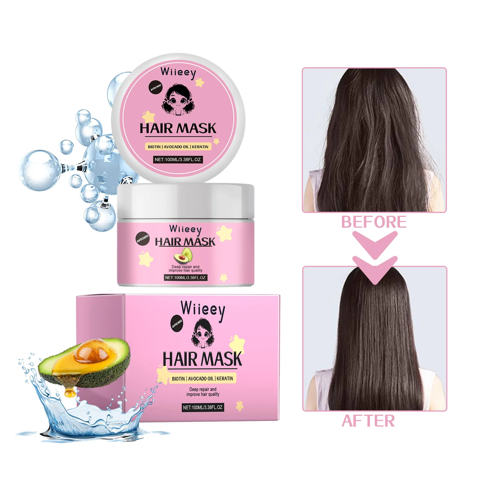 wiieey avocado nourishing hair mask WI HX 025 356