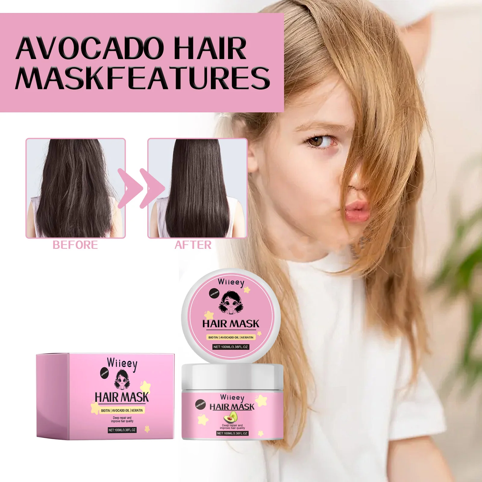 wiieey avocado nourishing hair mask WI HX 025 360