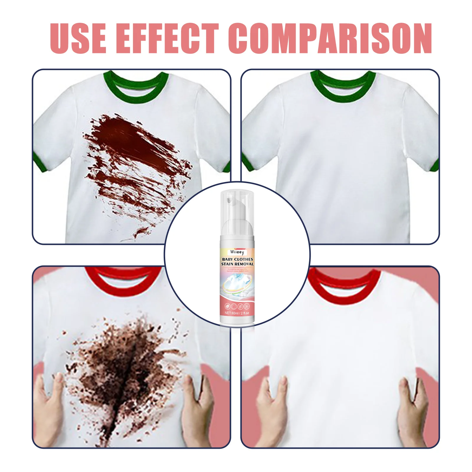 wiieey baby clothes stain removal mousse WI HX 034 488