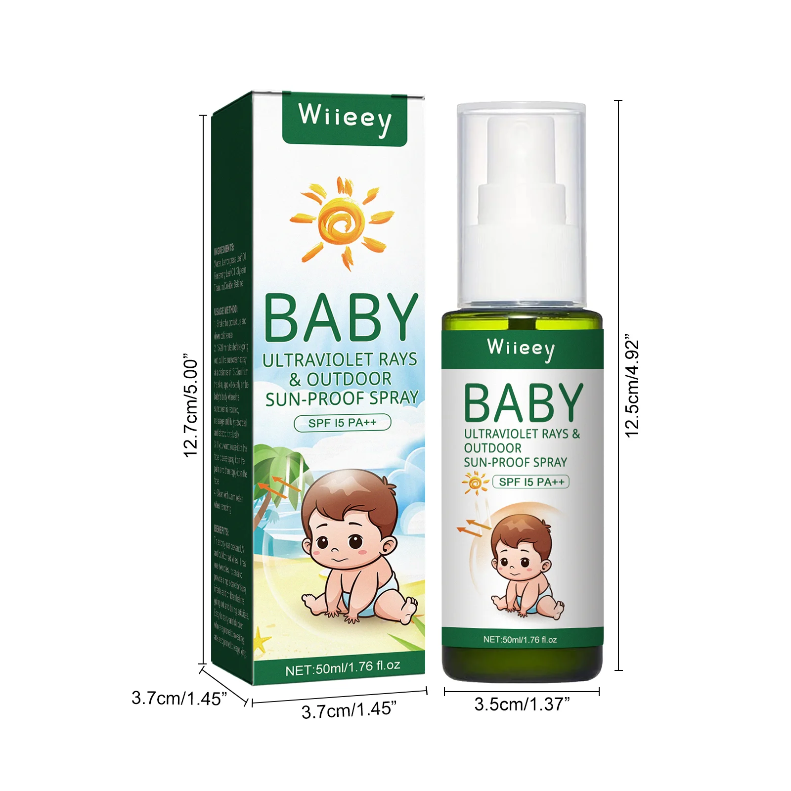 wiieey baby uv outdoor sunproof spray WI HX 039 552