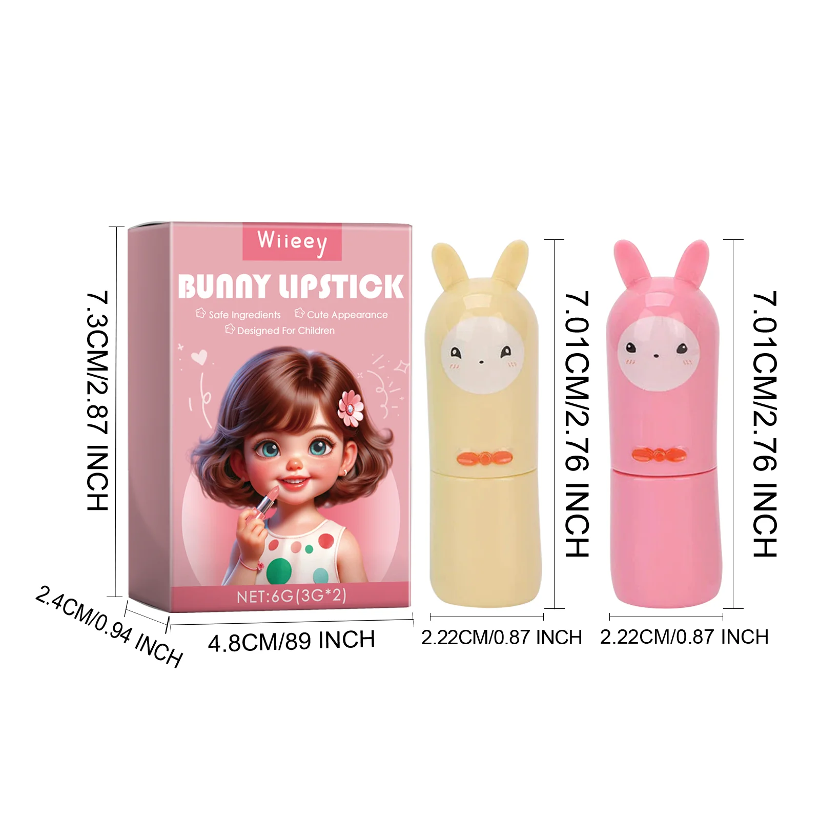 wiieey bunny children toy lipstick WI HX 013 182
