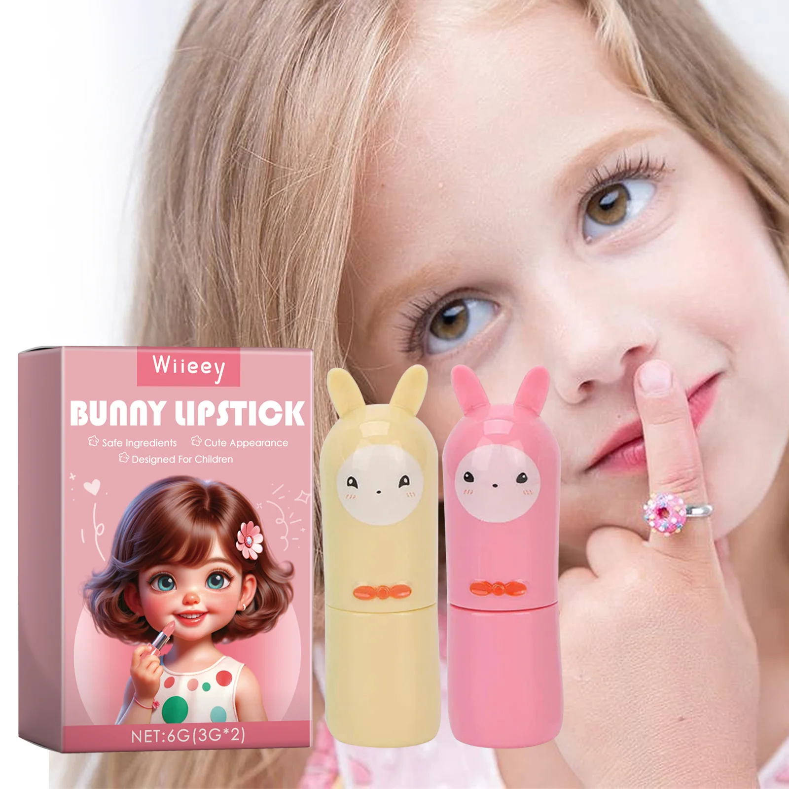 wiieey bunny children toy lipstick WI HX 013 183