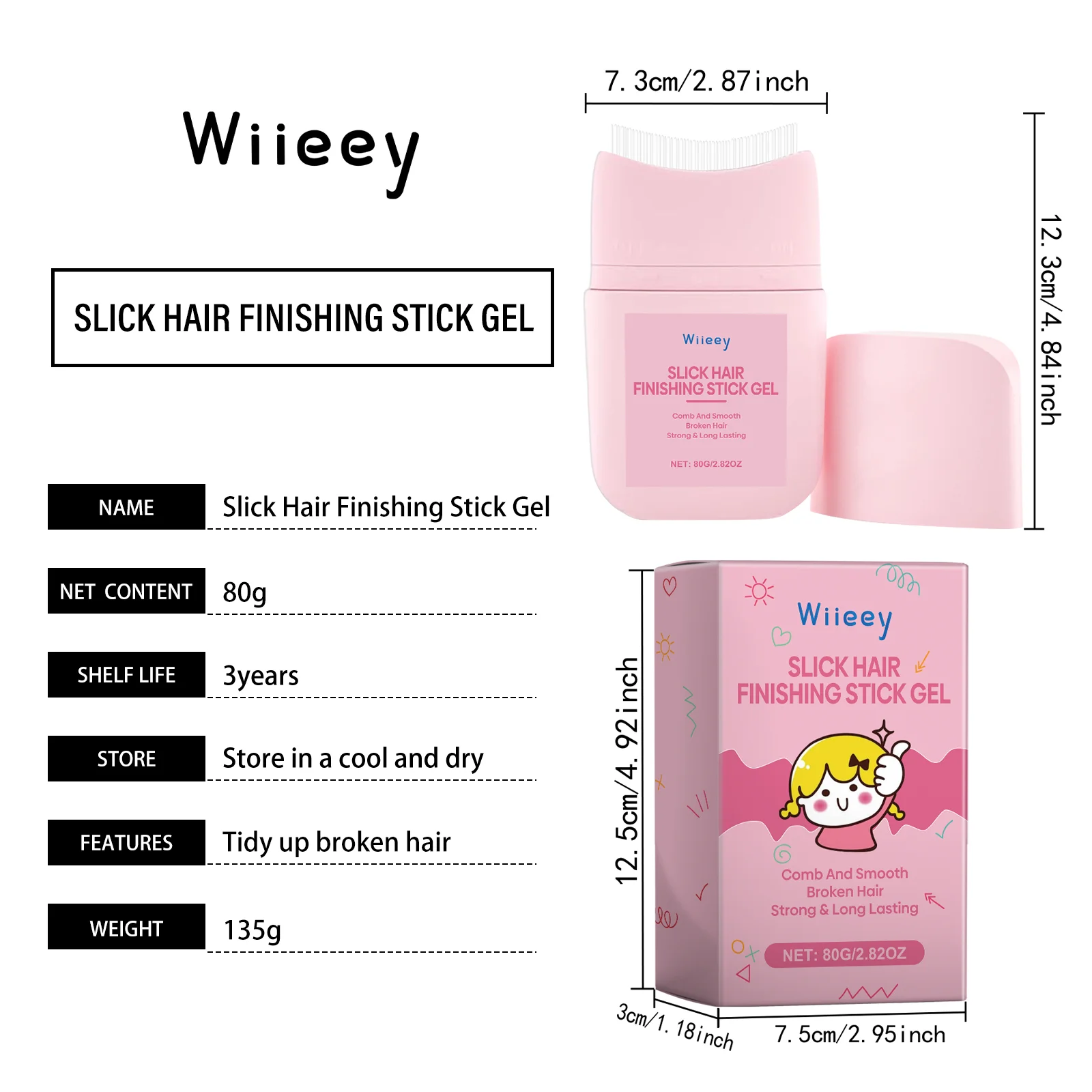 wiieey children broken hair styling cream WI HX 006 78