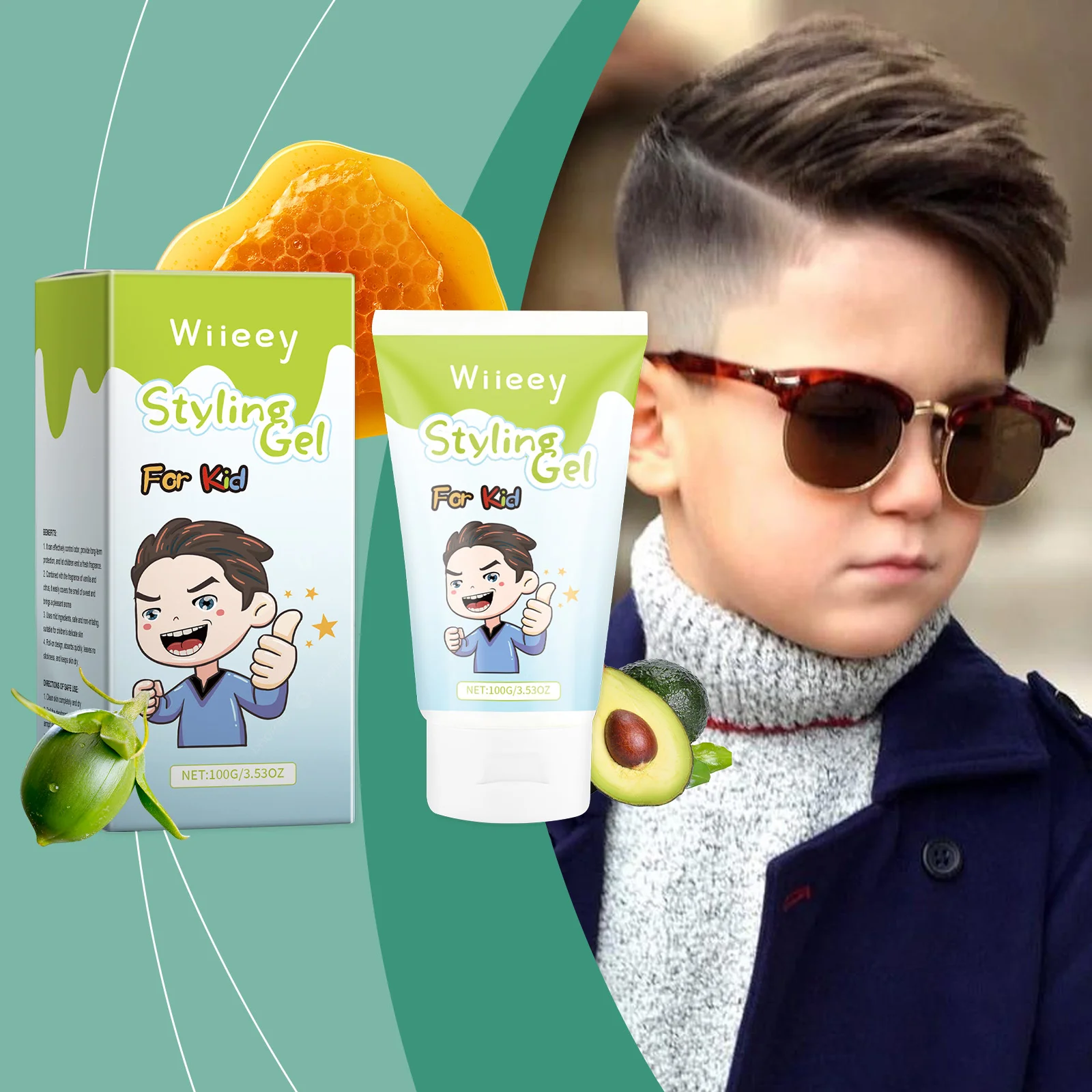 wiieey children hair gel styling wax WI HX 052 731