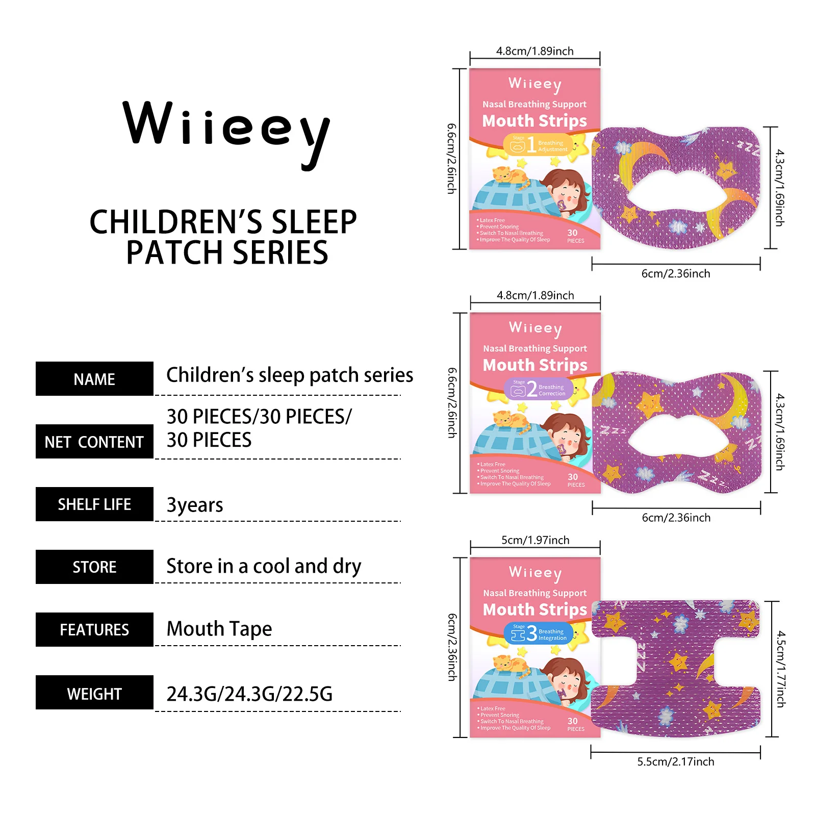 wiieey children sleep anti snoring patch WI HX 057 789