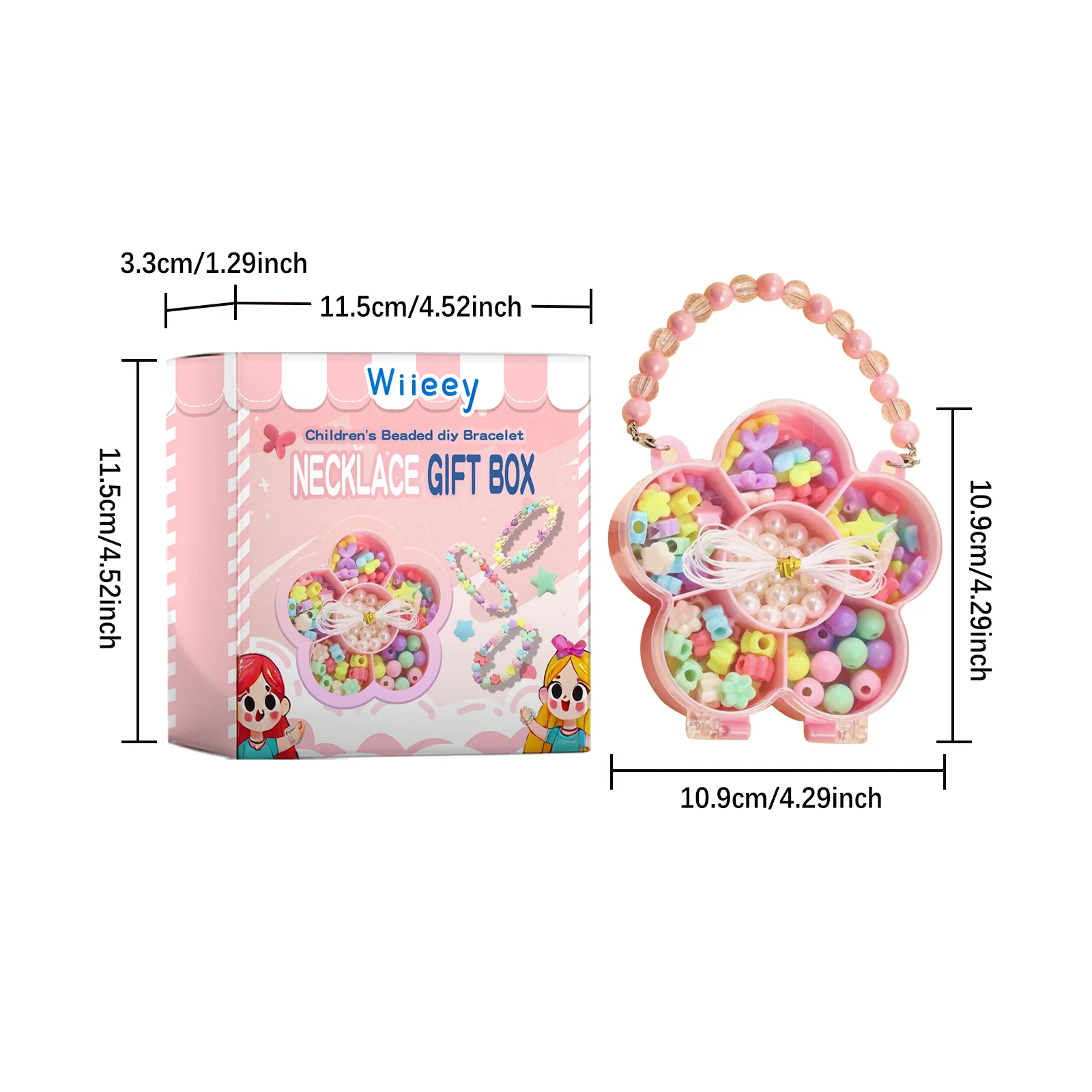 wiieey kids beaded diy jewelry set WI HX 050 703