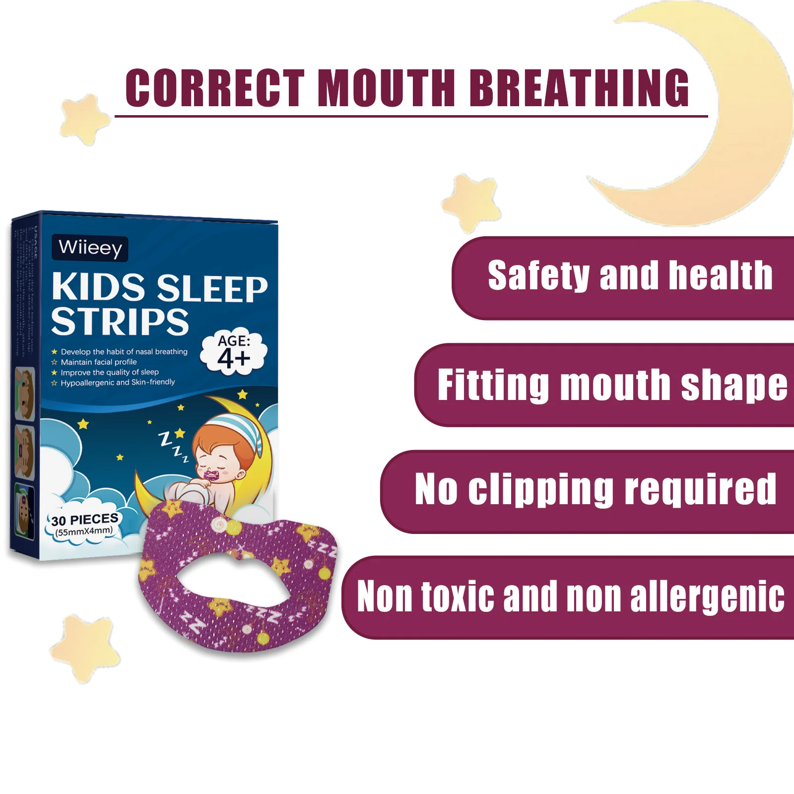 wiieey mouth breathing correction patch WI HX 051 718