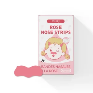 Wiieey Rose Nose Strips for Blackhead Removal and Pore Cleansing