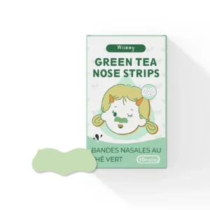 Wiieey Green Tea Nose Strips - Gentle Pore Cleansing & Moisturizing for T-Zone