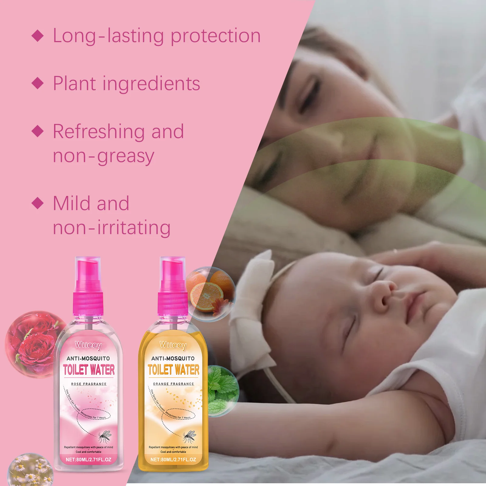 wiieey pregnant babies anti itch mosquito repellent orange WI HX 015 212