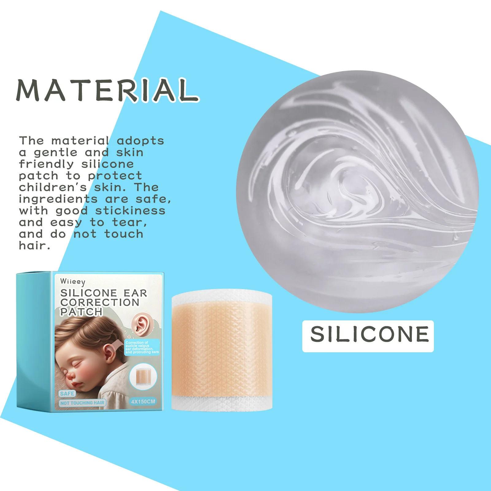 wiieey silicone ear correction patch WI HX 022 314