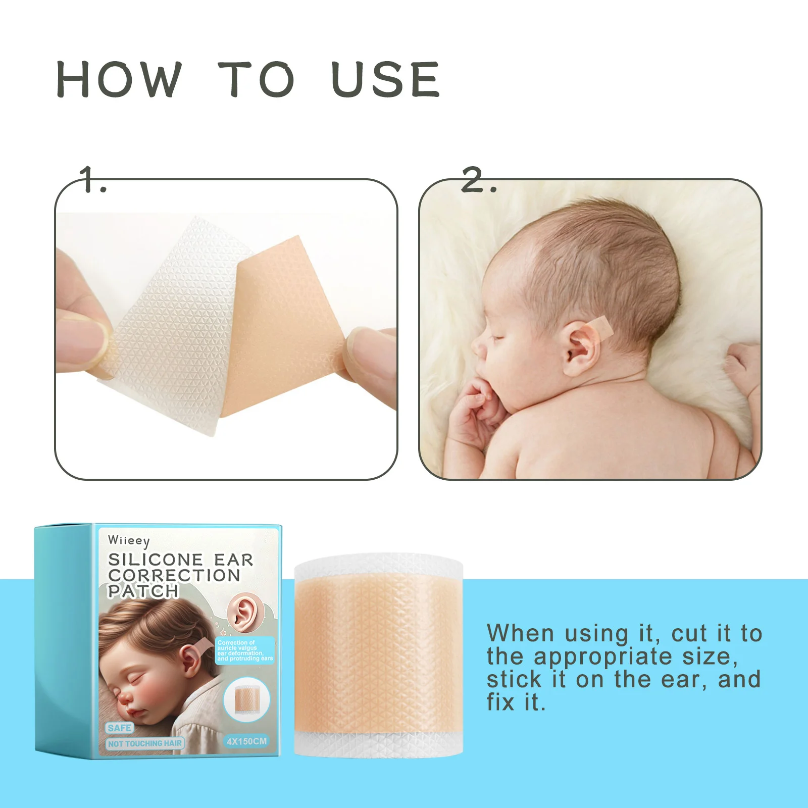 wiieey silicone ear correction patch WI HX 022 315