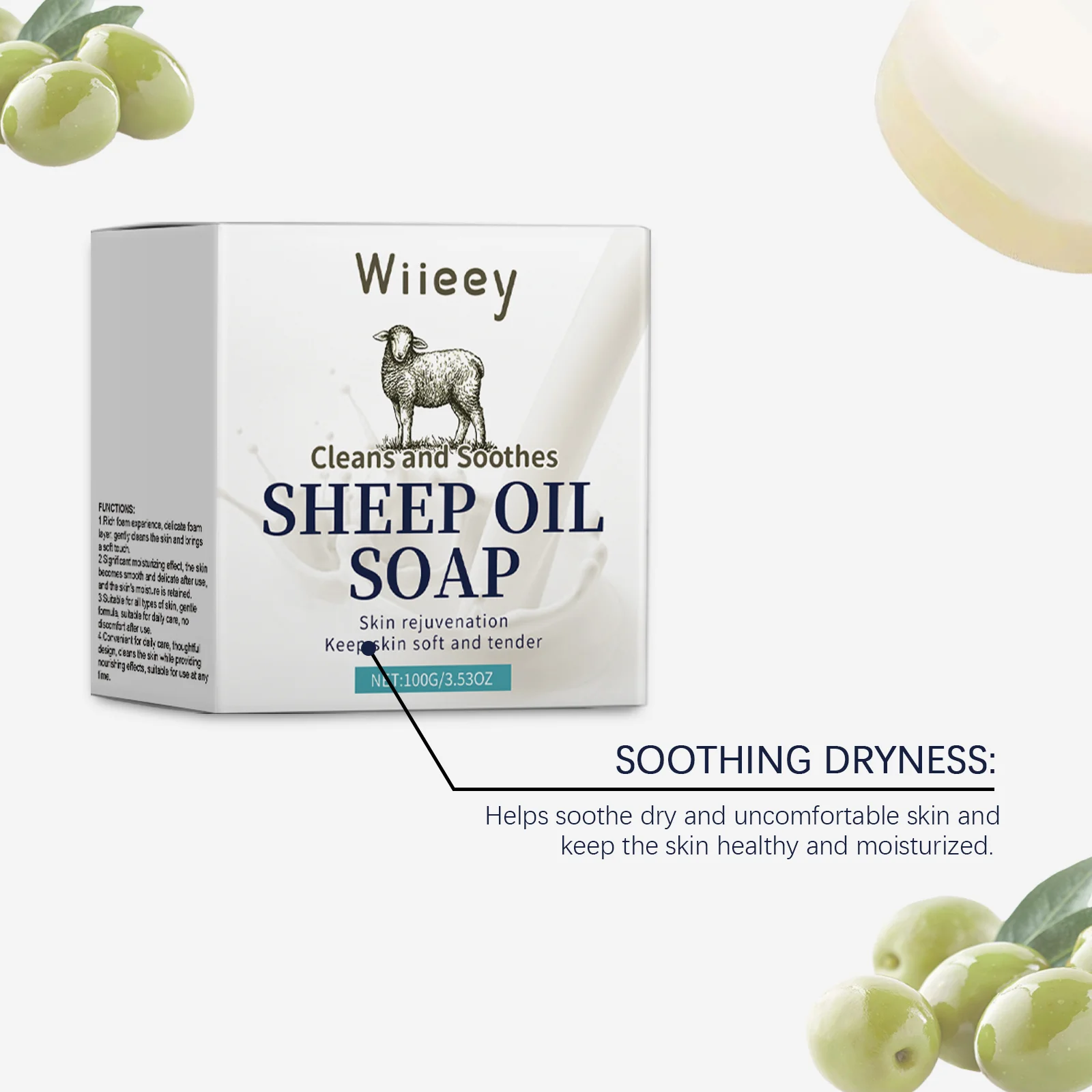 wiieey suet moisturizing soap WI HX 001 11