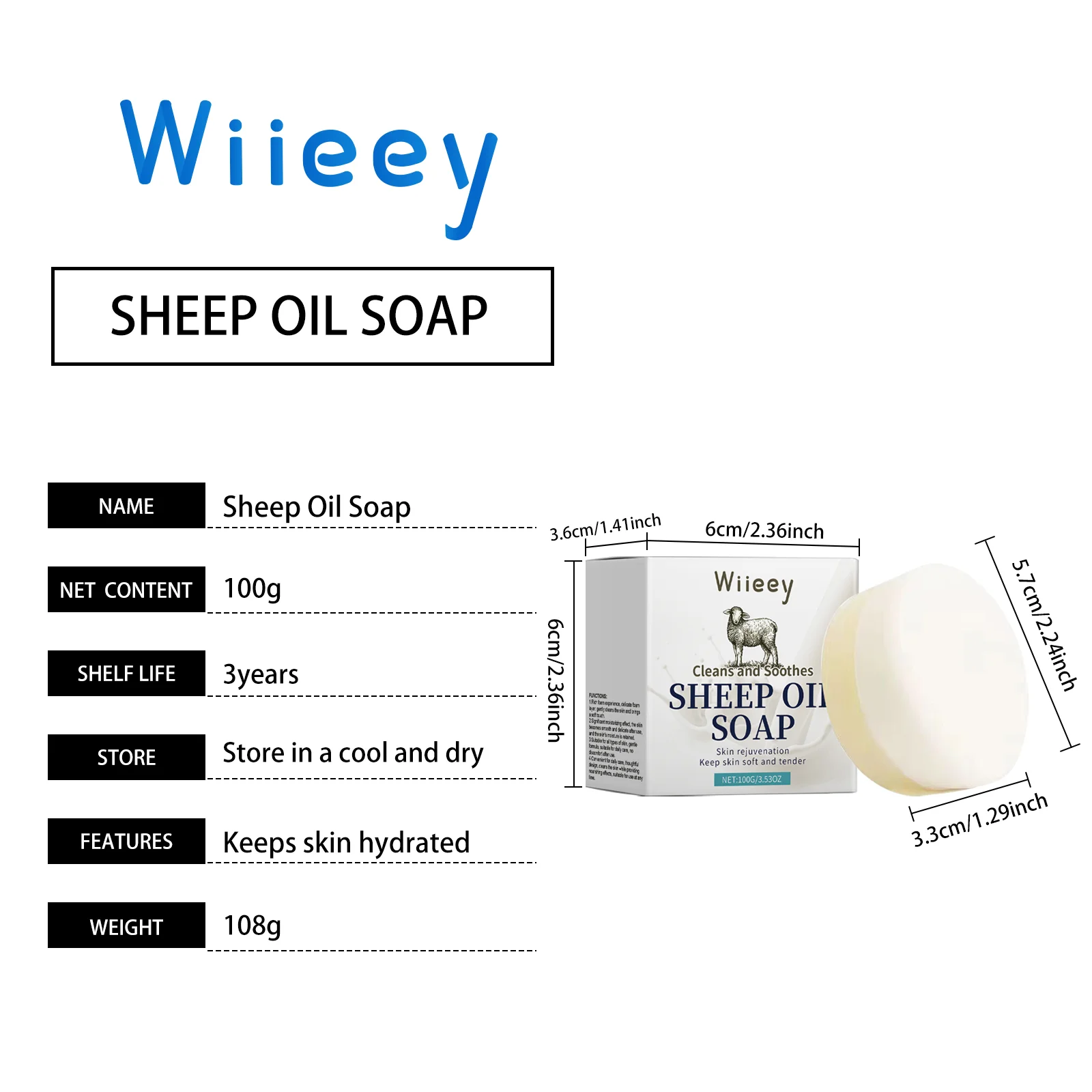 wiieey suet moisturizing soap WI HX 001 7