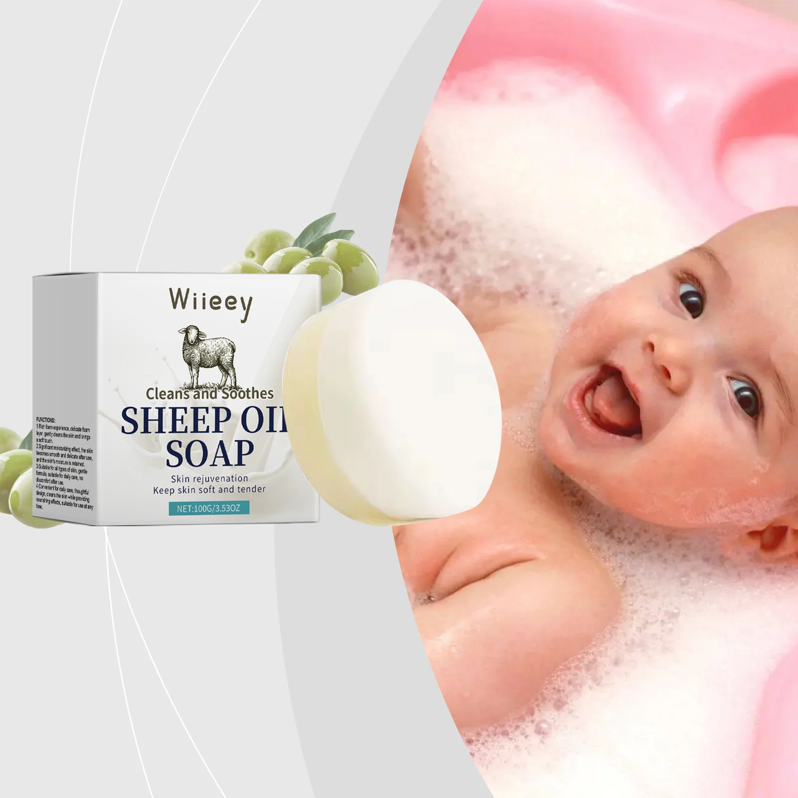 wiieey suet moisturizing soap WI HX 001 8