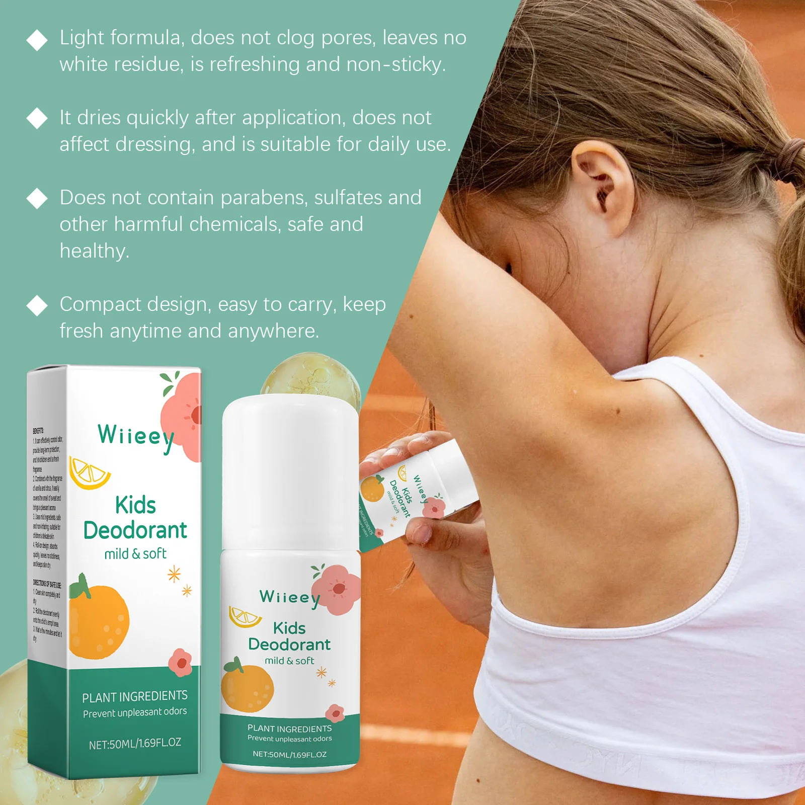 wiieey vanilla citrus kids roll on fragrance WI HX 010 150