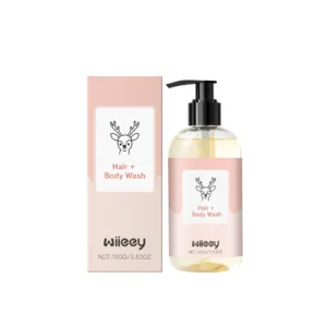 Wiieey Gentle 2-in-1 Kids Shampoo & Body Wash with Fine Foam