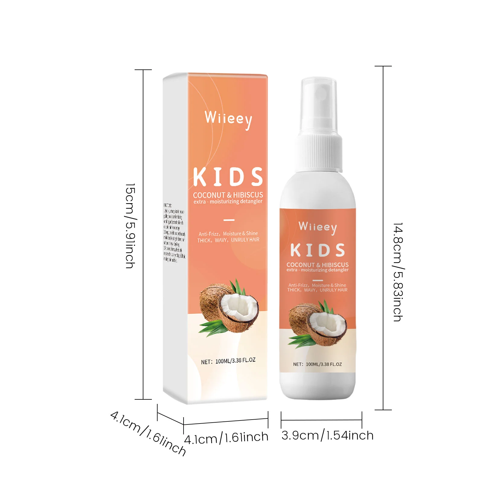 wiieey children anti tangling hair spray WI HX 060 819