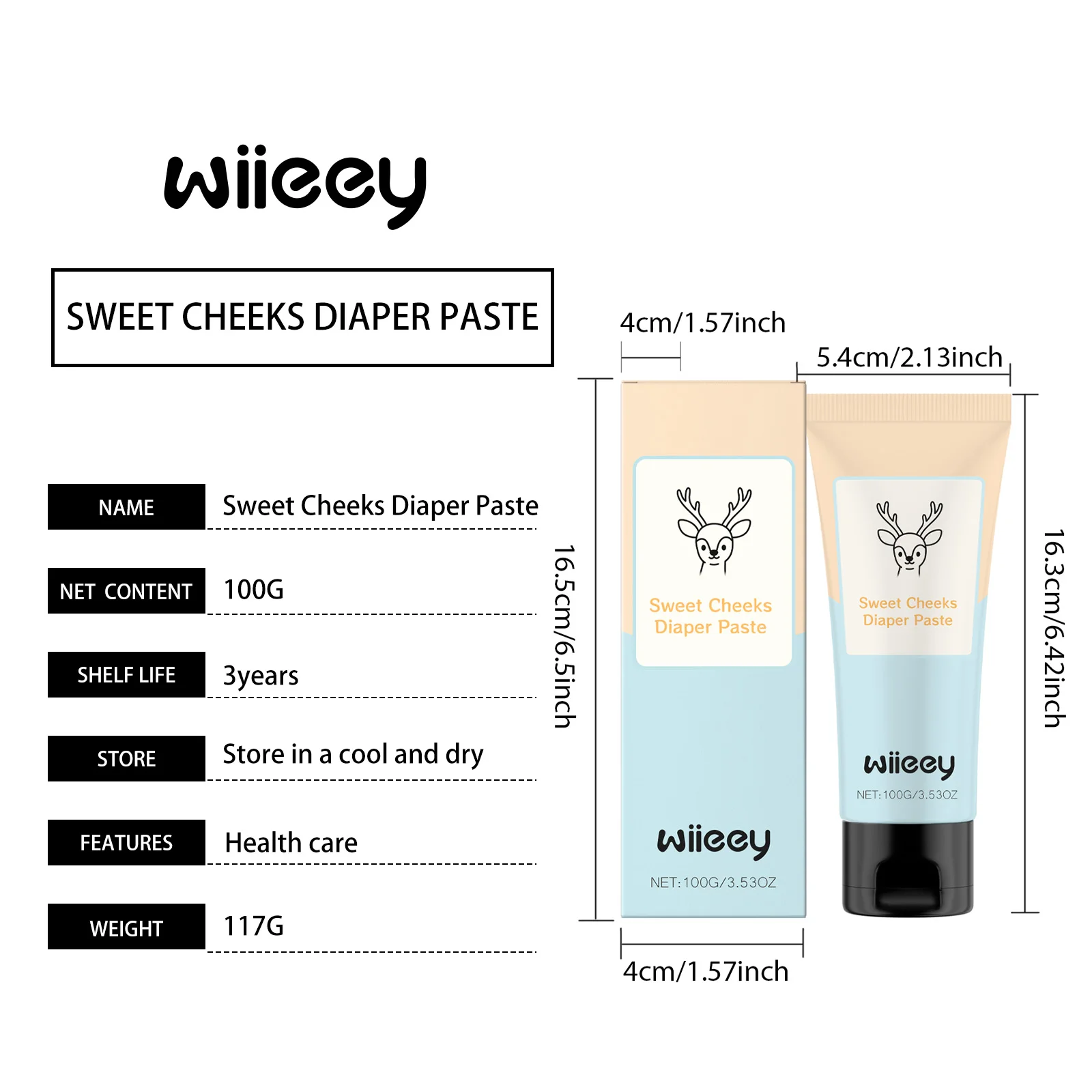 wiieey children buttocks protection cream WI HX 087 1134