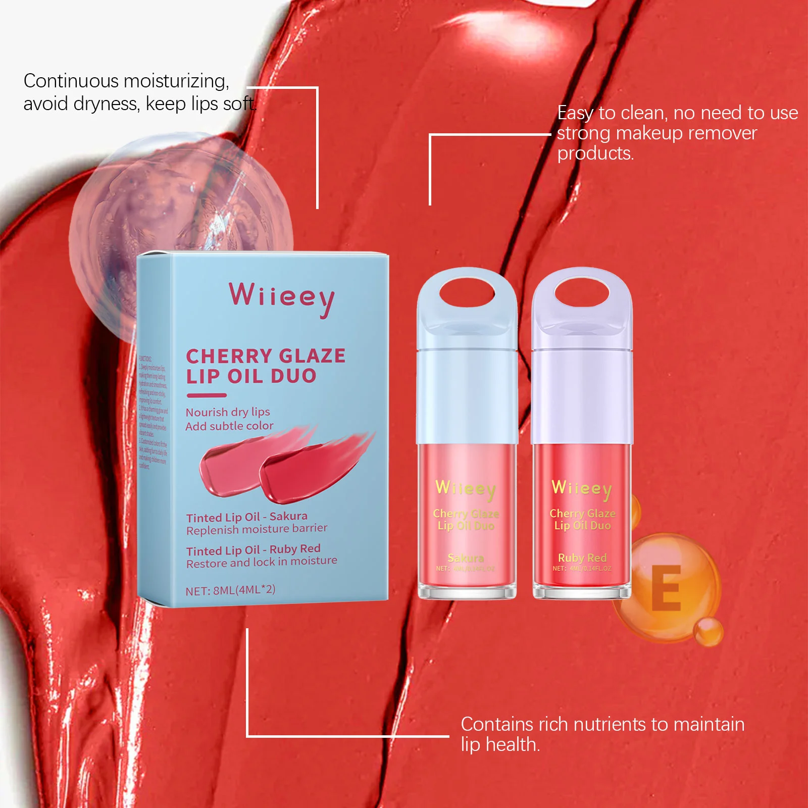 wiieey children moisturizing color lip glaze set WI HX 064 867
