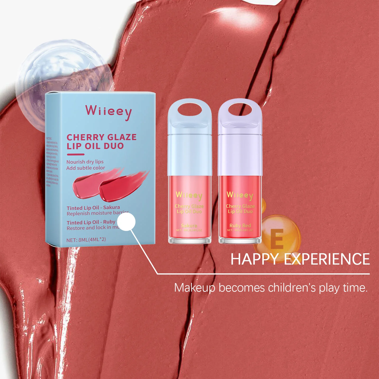 wiieey children moisturizing color lip glaze set WI HX 064 868