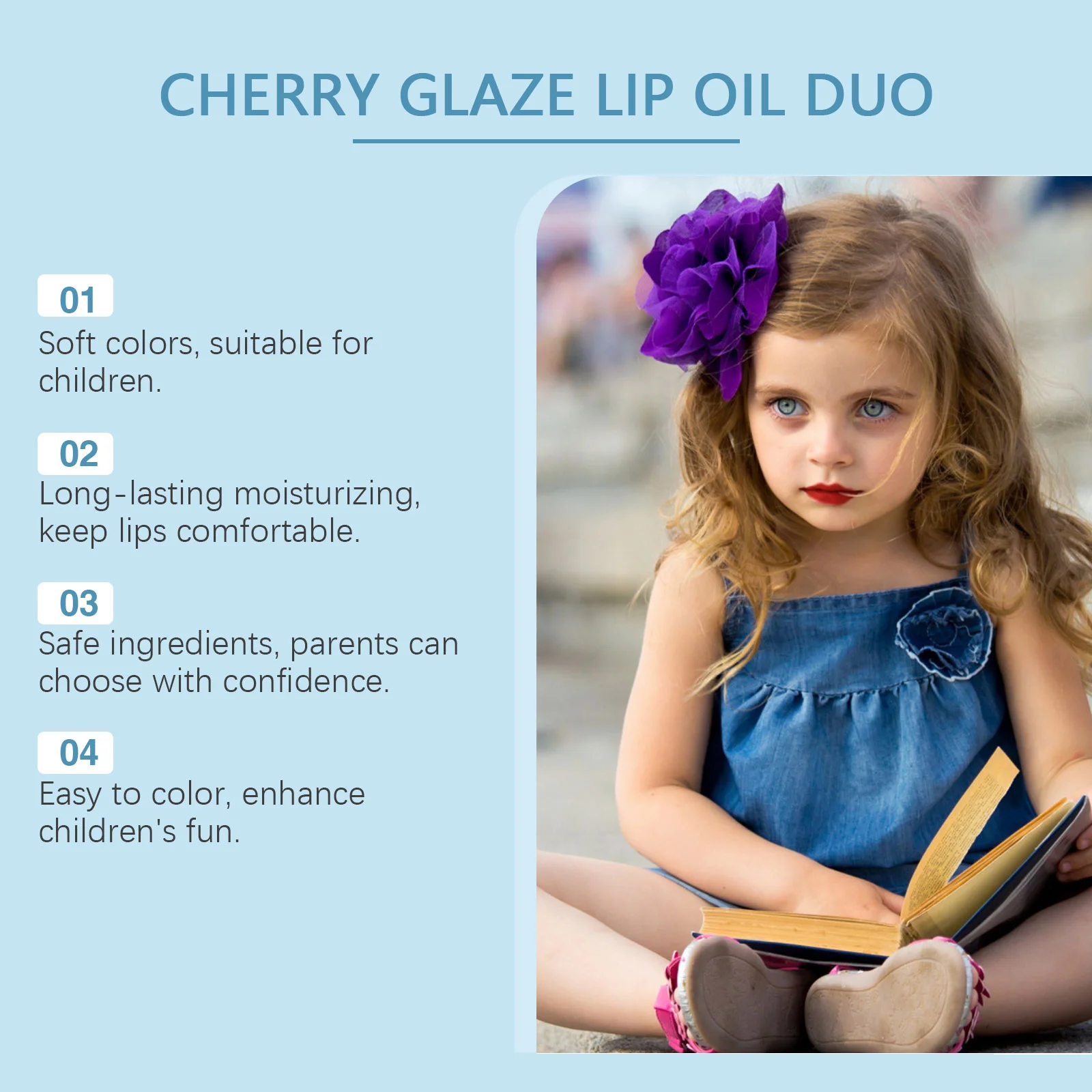 wiieey children moisturizing color lip glaze set WI HX 064 869