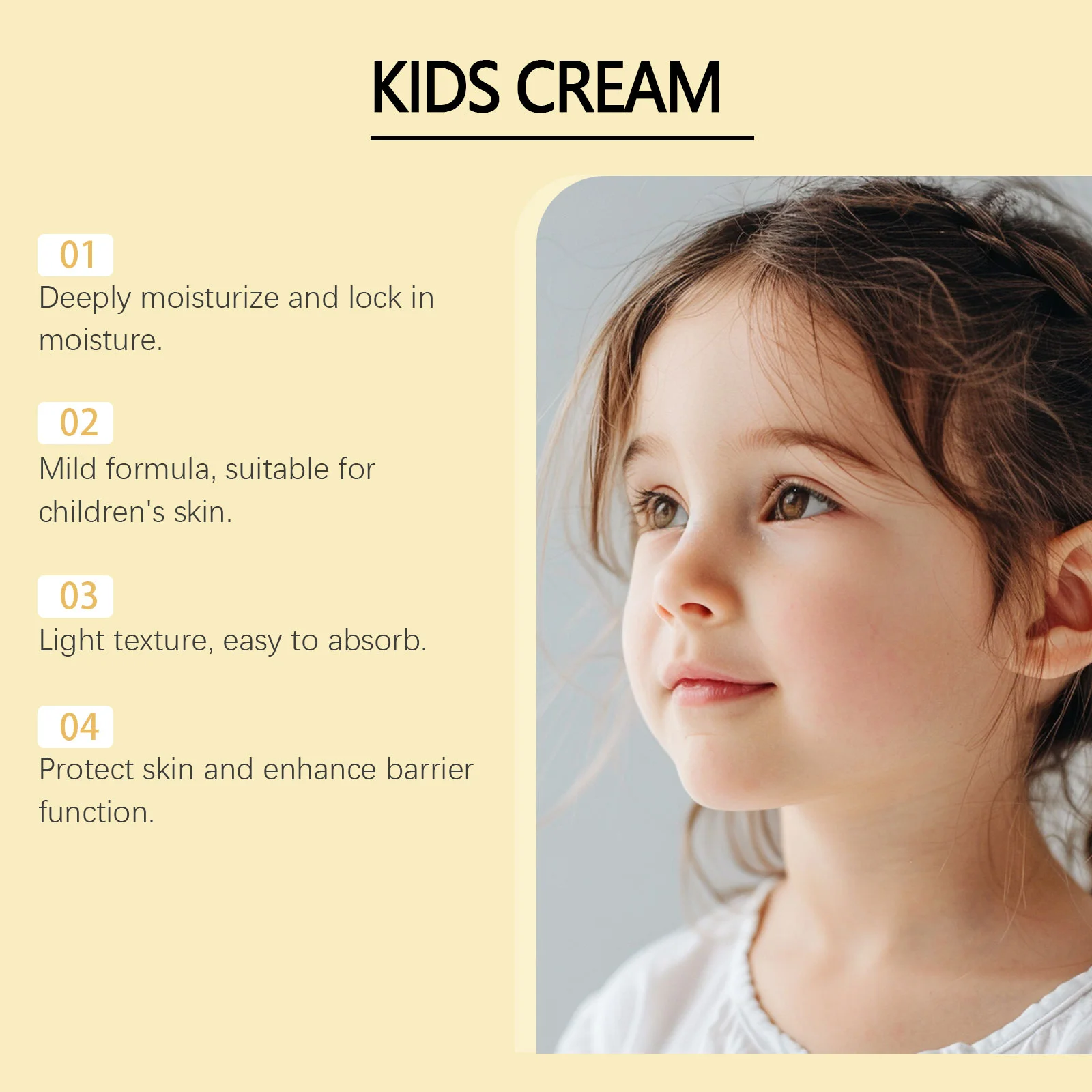 wiieey children moisturizing facial cream WI HX 063 853