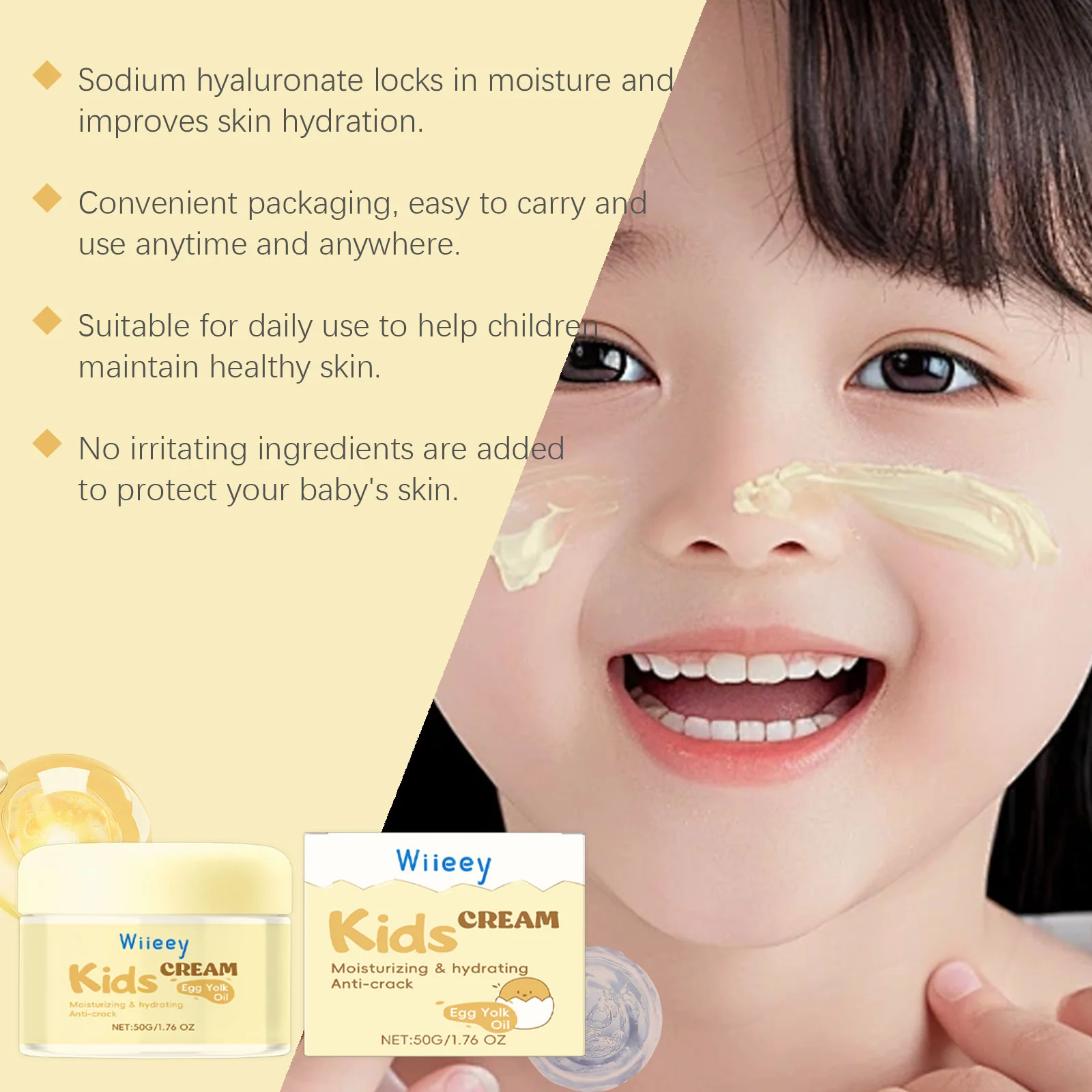 wiieey children moisturizing facial cream WI HX 063 854