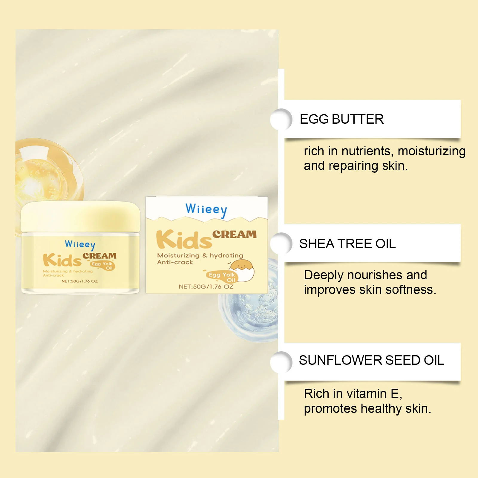 wiieey children moisturizing facial cream WI HX 063 855