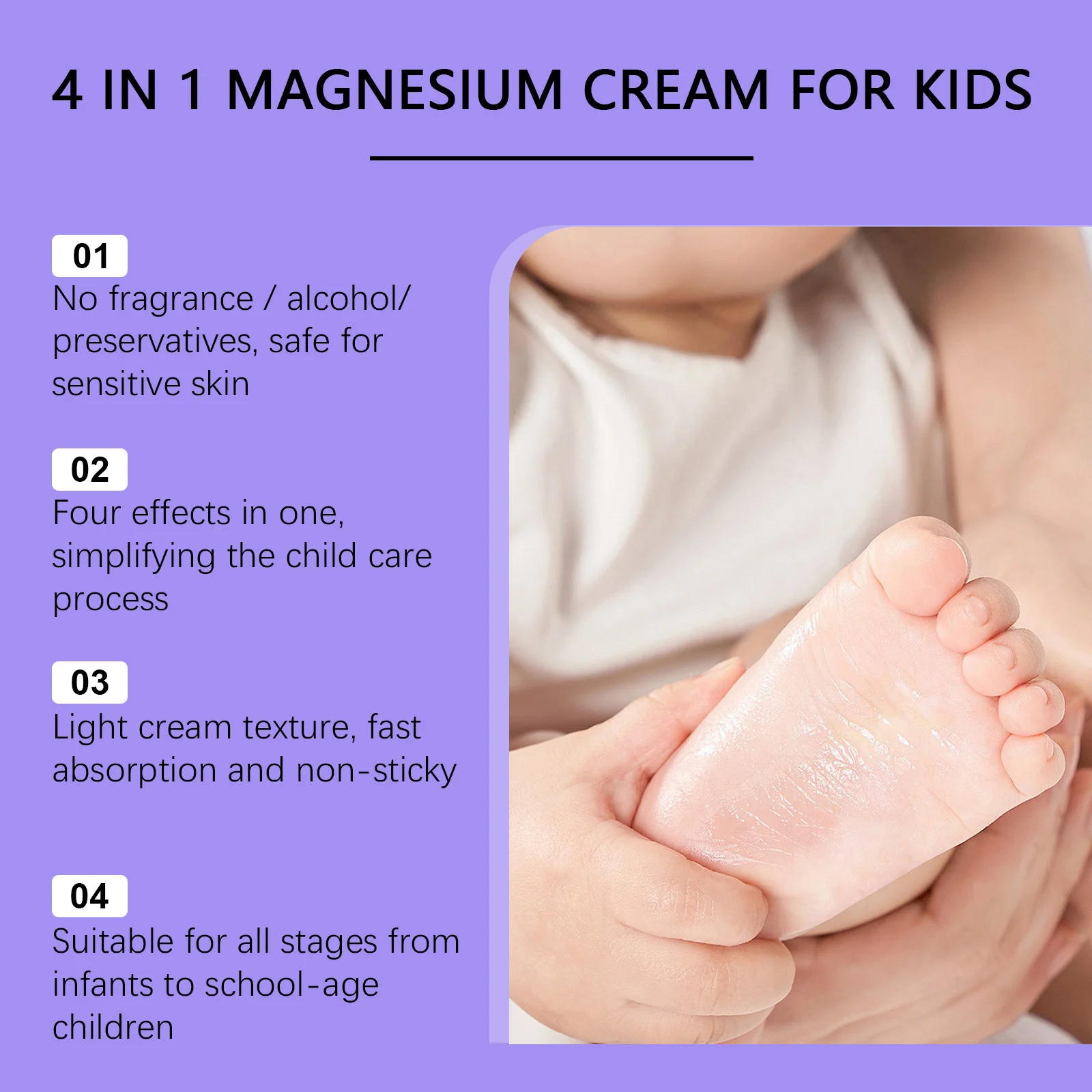 wiieey children moisturizing magnesium cream WI HX 096 1239