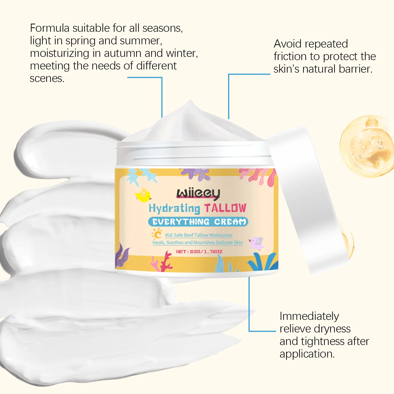 wiieey children moisturizing nourishing cream WI HX 089 1158