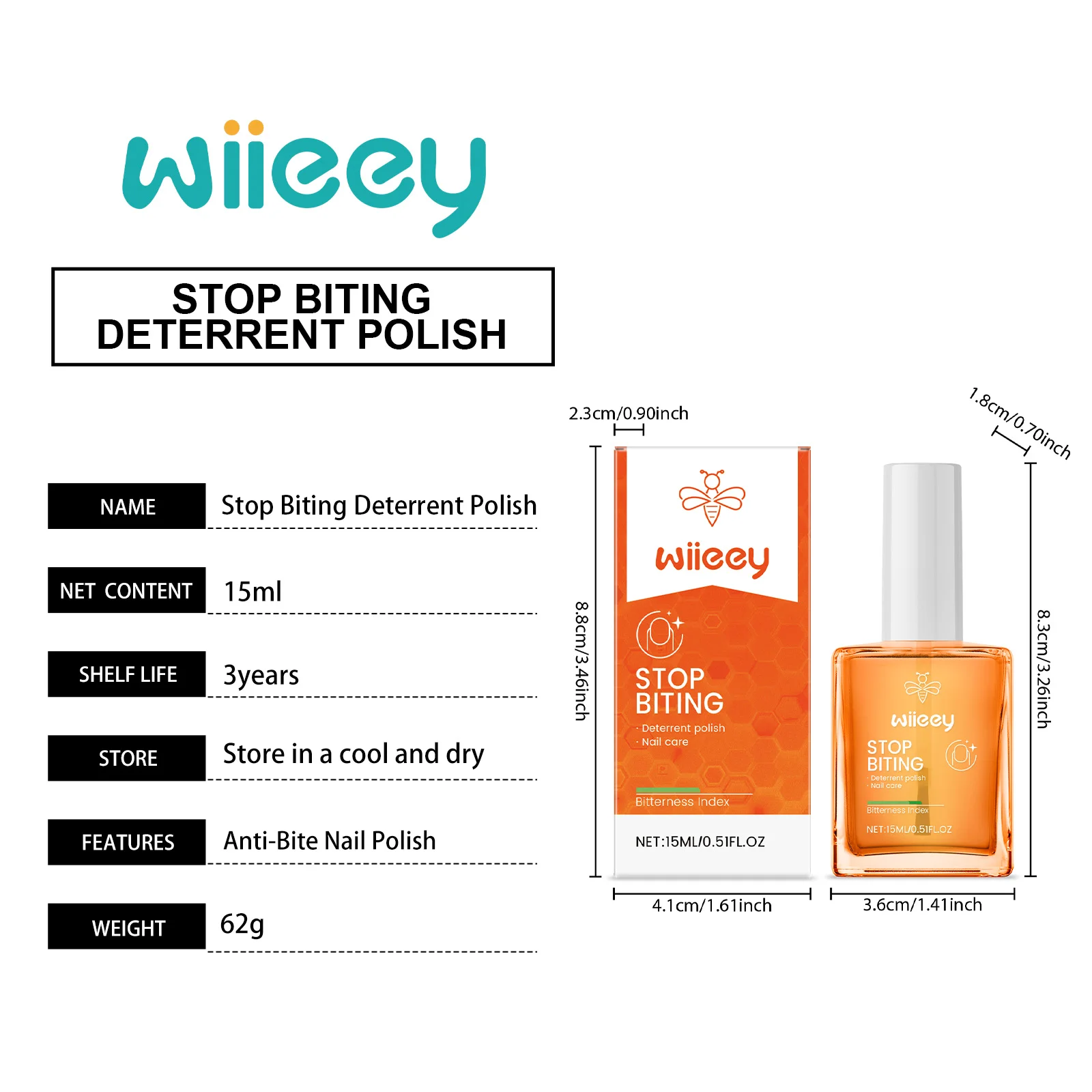 wiieey children nail anti bite bitter water WI HX 092 1194