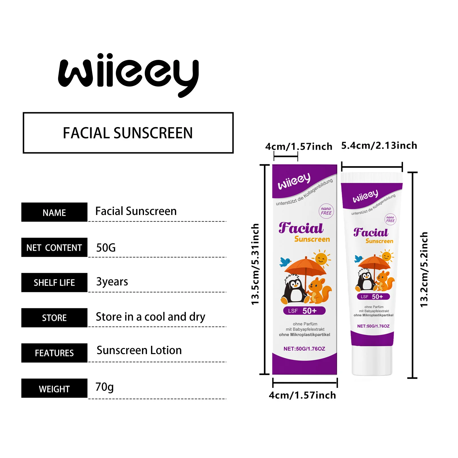 wiieey children summer facial protective cream WI HX 097 1249