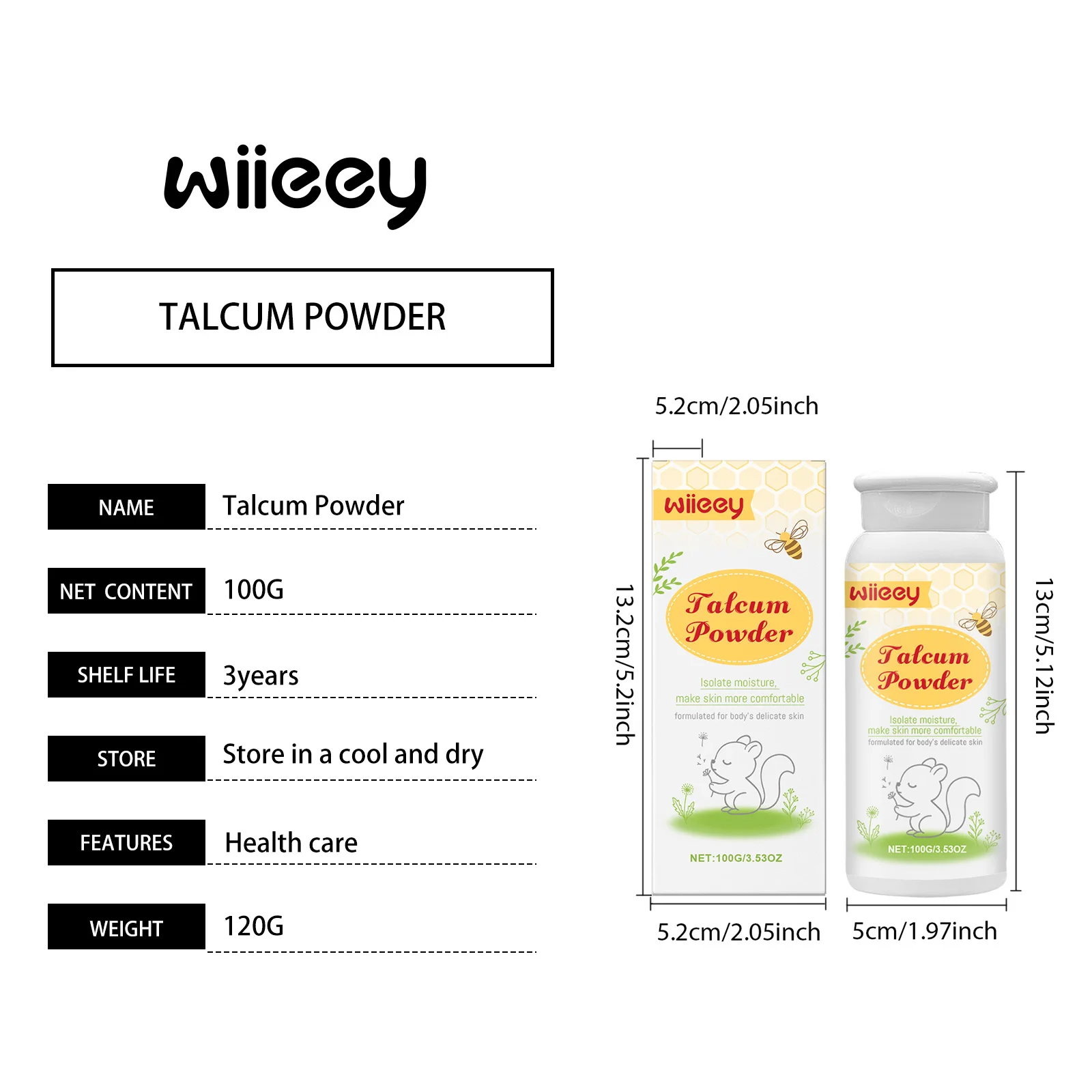 wiieey infant talcum powder summer WI HX 094 1207