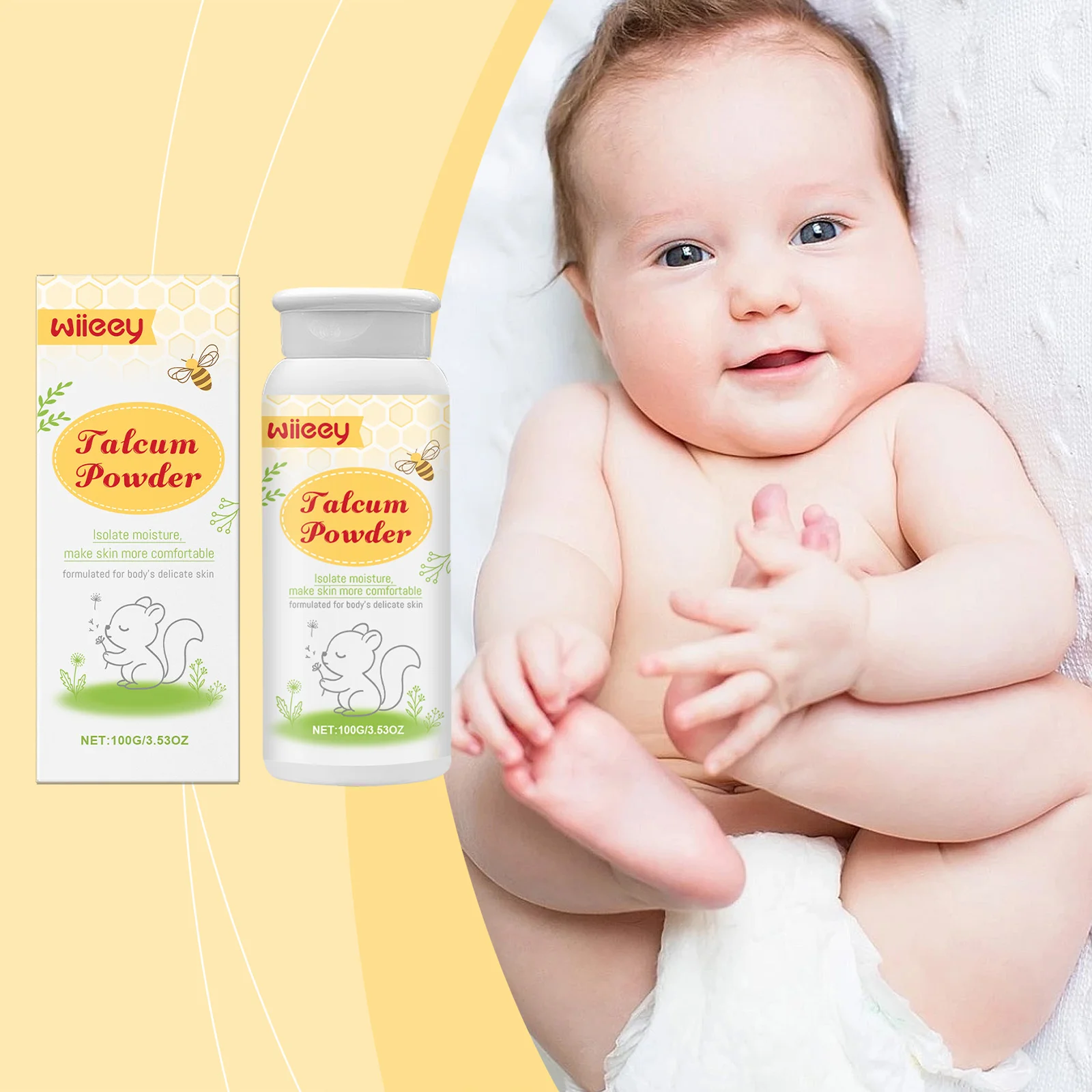 wiieey infant talcum powder summer WI HX 094 1208