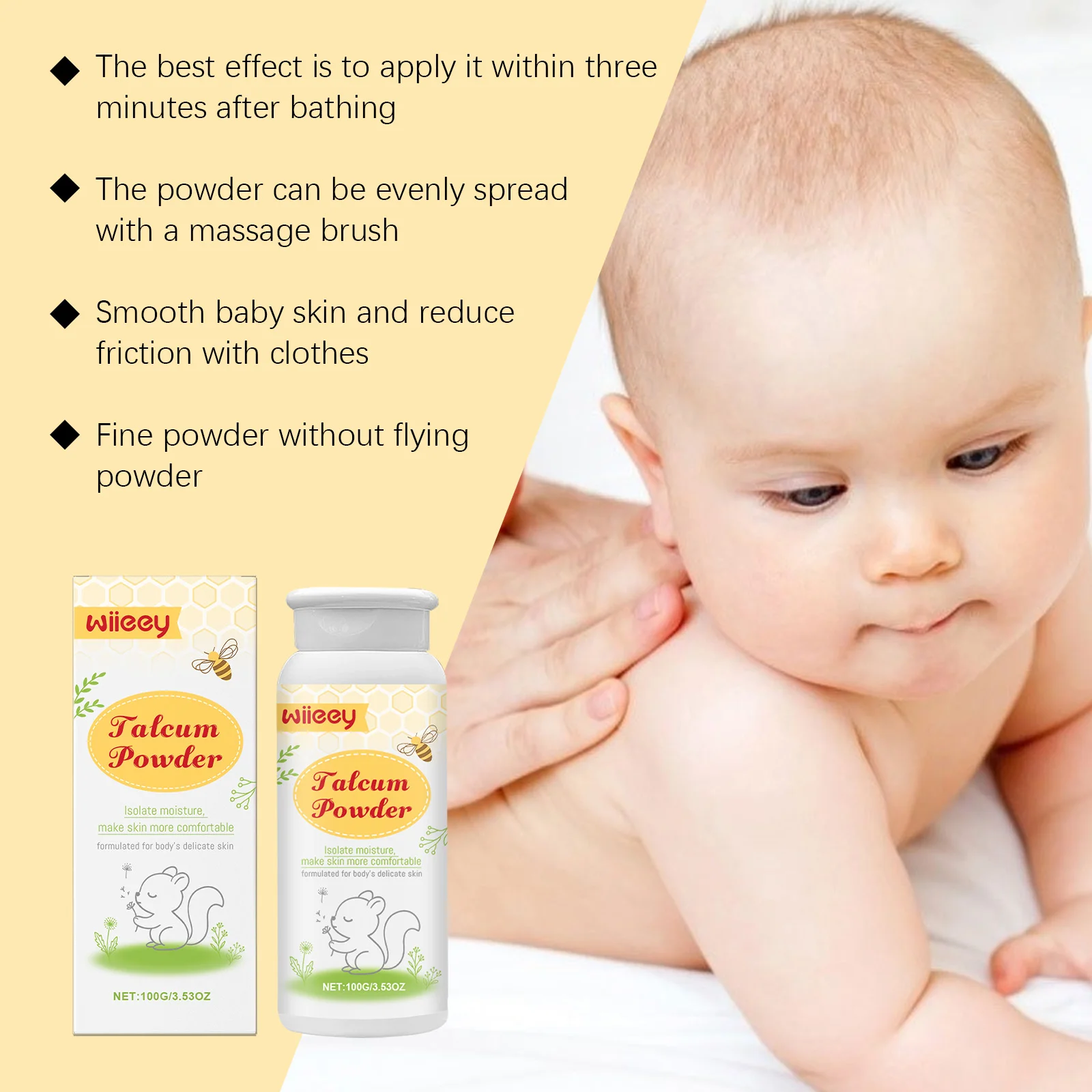 wiieey infant talcum powder summer WI HX 094 1210