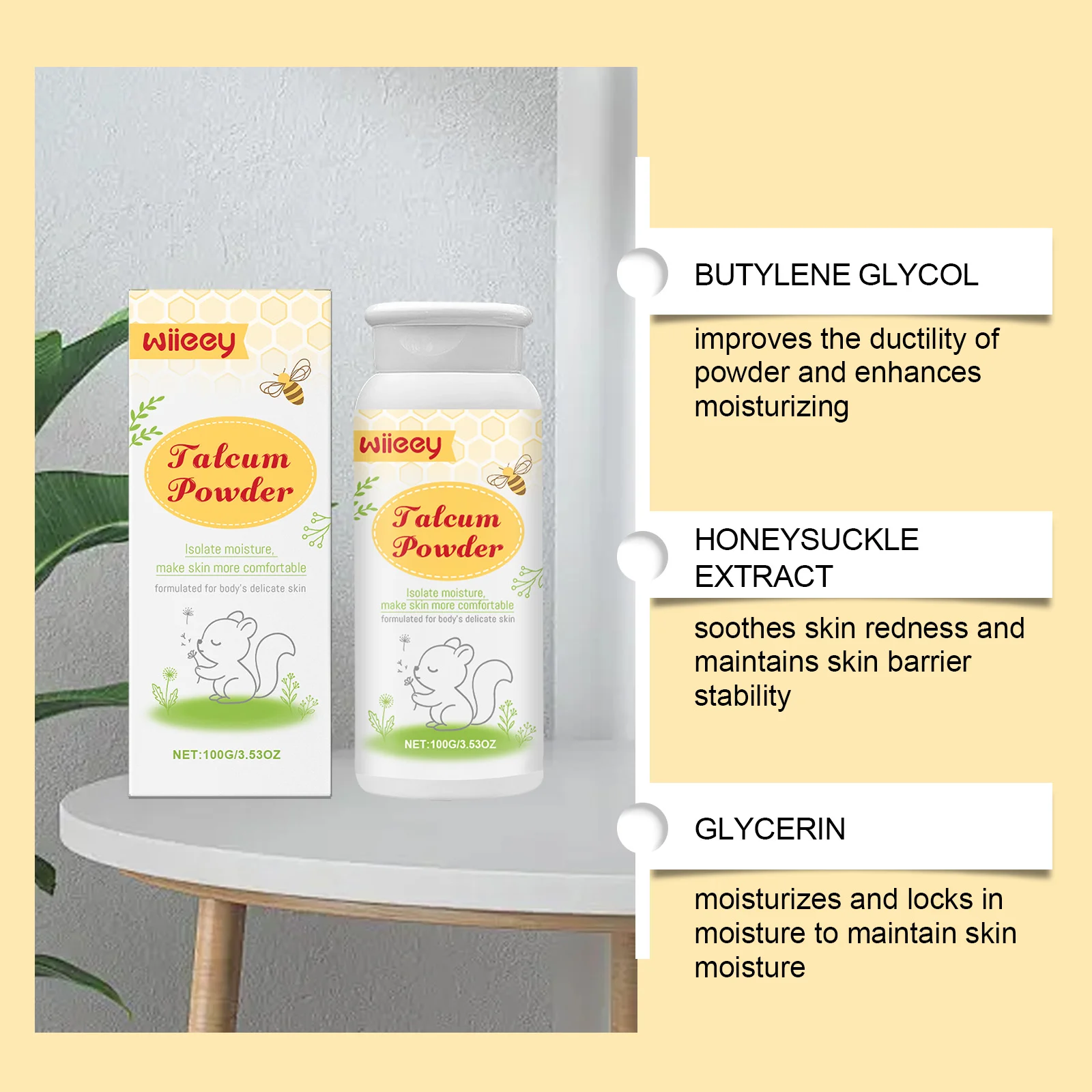 wiieey infant talcum powder summer WI HX 094 1211