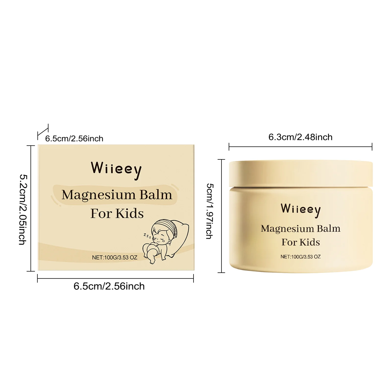 wiieey kids magnesium bedtime soothing cream WI HX 065 877
