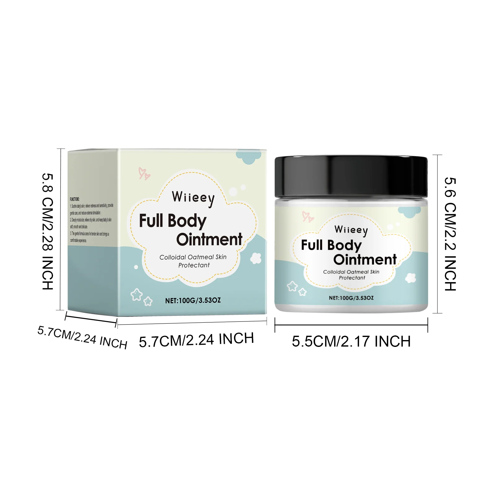 wiieey moisturizing baby body cream WI HX 074 961