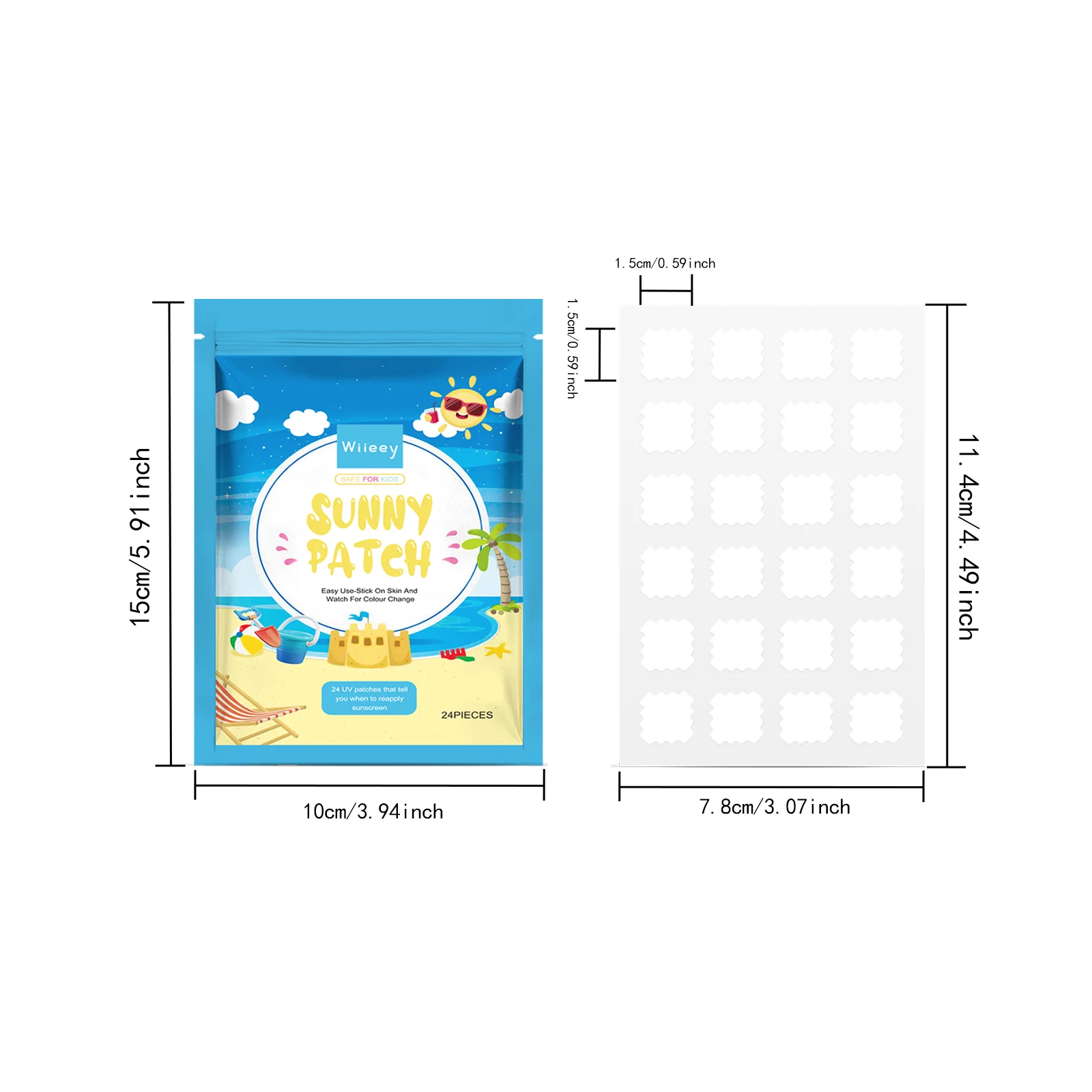 wiieey uv protection patch adults children WI HX 067 901